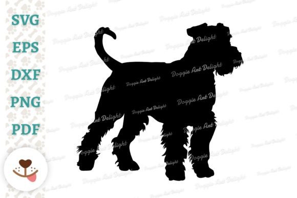 Airedale Terrier Dog Silhouette Svg Png