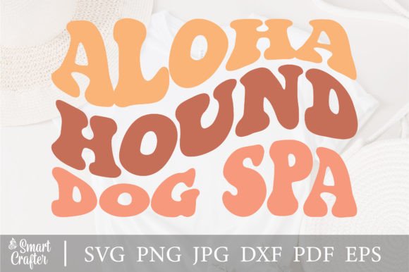 Aloha Hound Dog Spa Svg Wavy Design