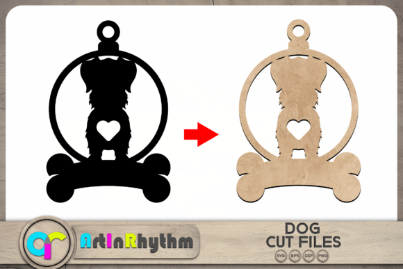 Australian Shepherd Dog Keychain SVG