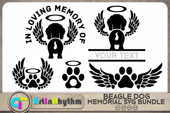 Beagle Pet Dog Memorial SVG
