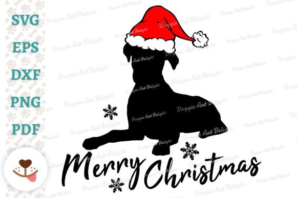 Boxer Dog Christmas Svg Png Dxf Vector