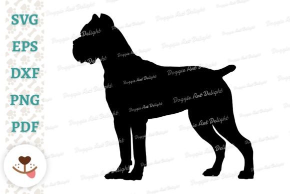 Cane Corso Dog Silhouette