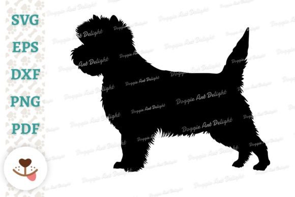 Crain Terrier Dog Silhouette Svg Png Dxf