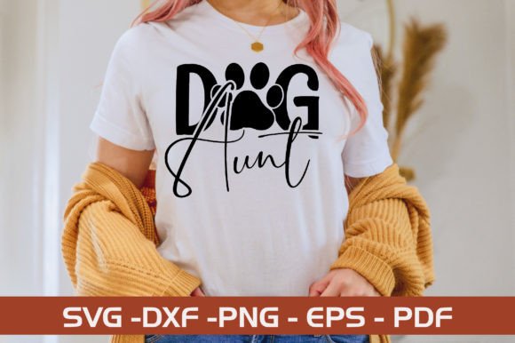 Dog Aunt SVG Design