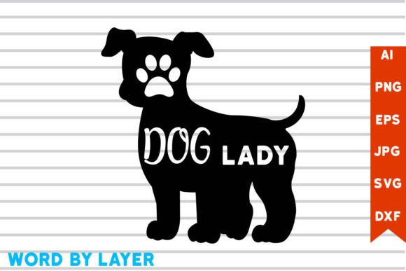Dog Lady SVG Design