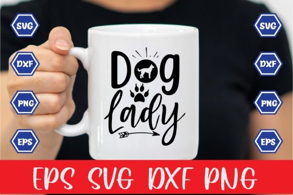 Dog Lady SVG Sublimation Design