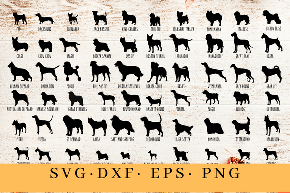 Embroidery Design Review: Dog Silhouettes SVG - Dog Vector Bundle