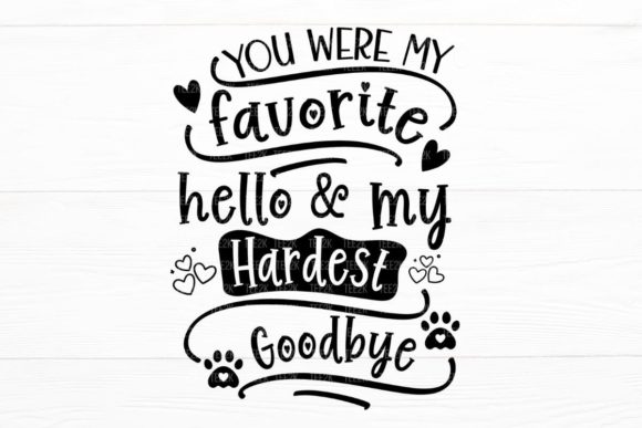 Favorite Dog Memorial SVG