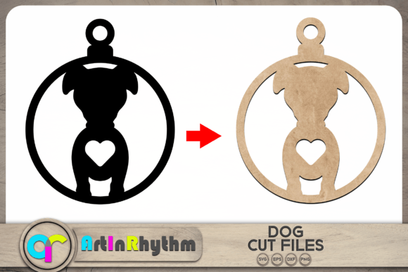 Pitbull Dog Keychain SVG