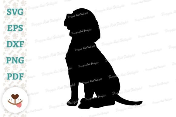 Sitting Beagle Dog Silhouette Svg Png