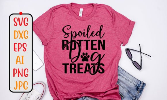 Spoiled Rotten Dog Treats SVG Design