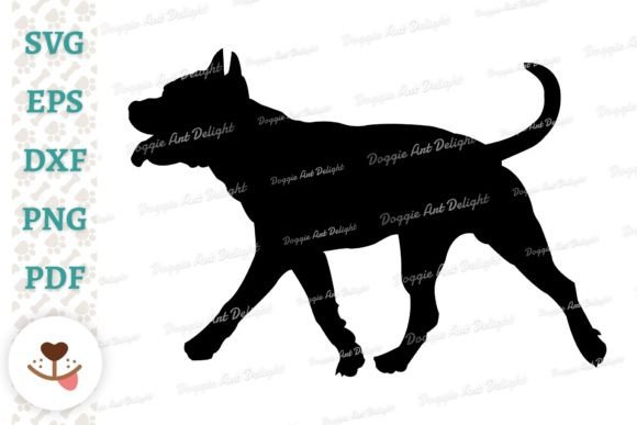 Staffordshire Terrier Dog Silhouette Svg